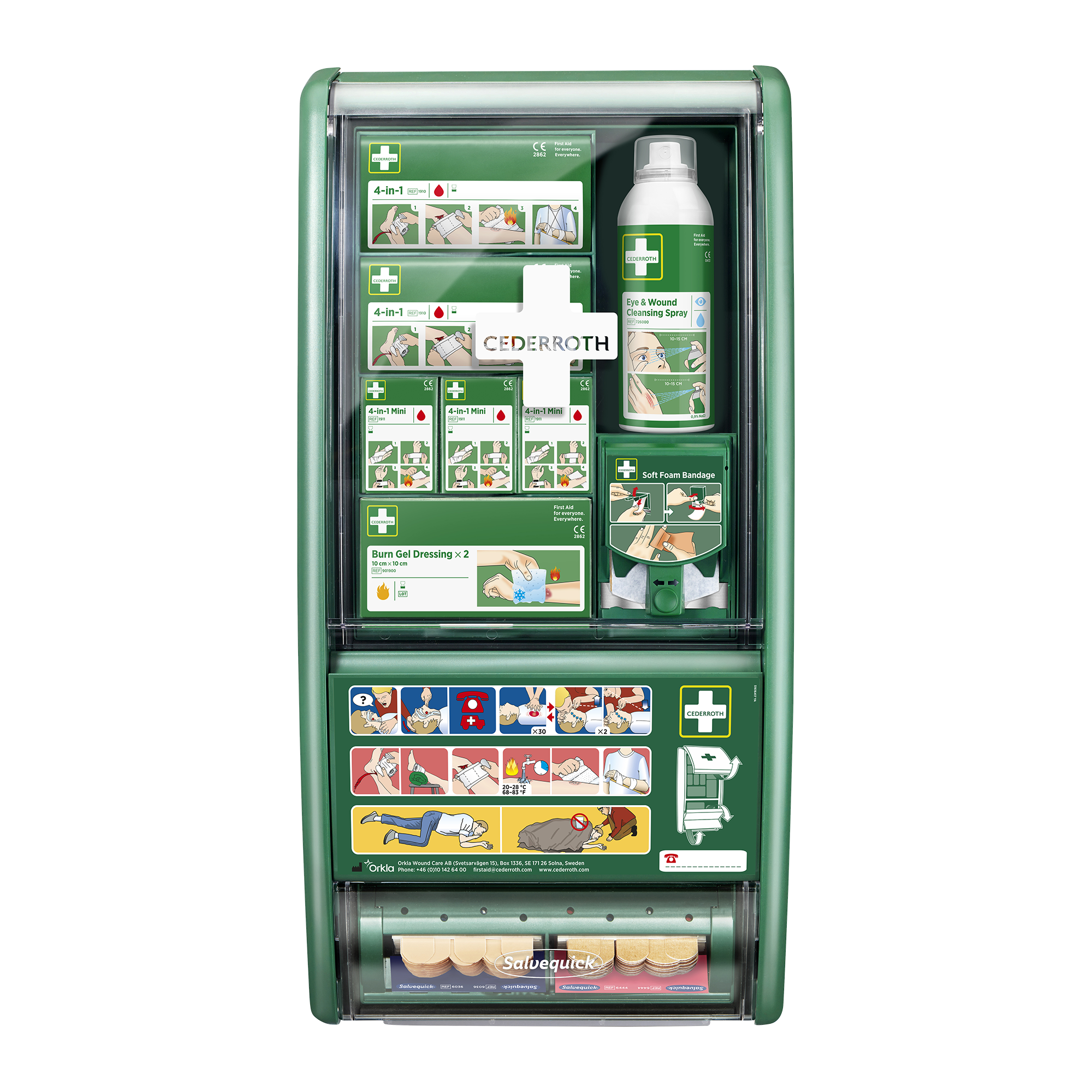 Soft Foam incl Dispenser First Aid Station